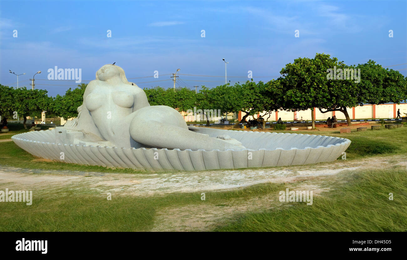 Meerjungfrau am Shanghumugham Beach Kerala Indien Stockfoto