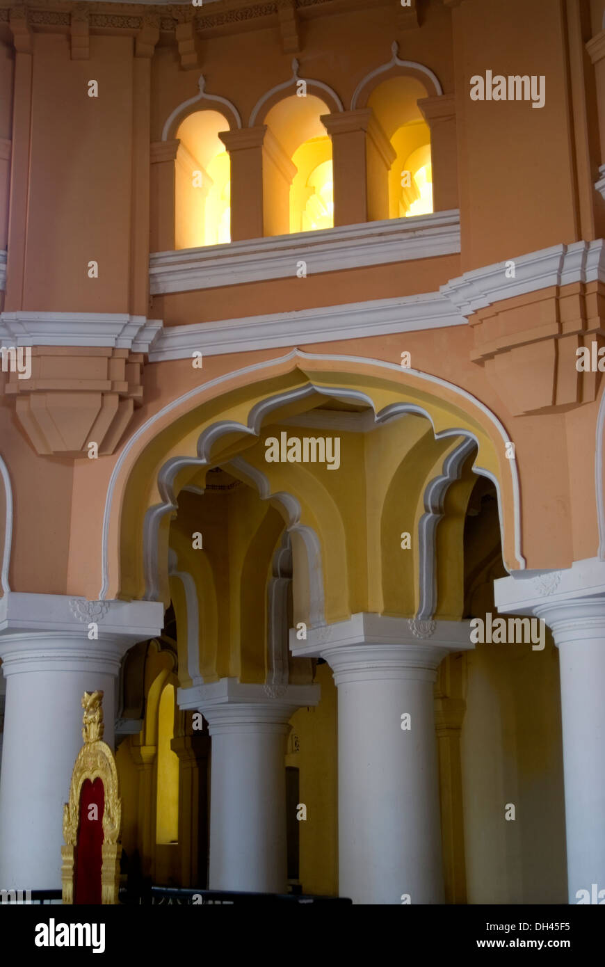 Thirumalai Naicker Palast Madurai Tamilnadu Indien Stockfoto