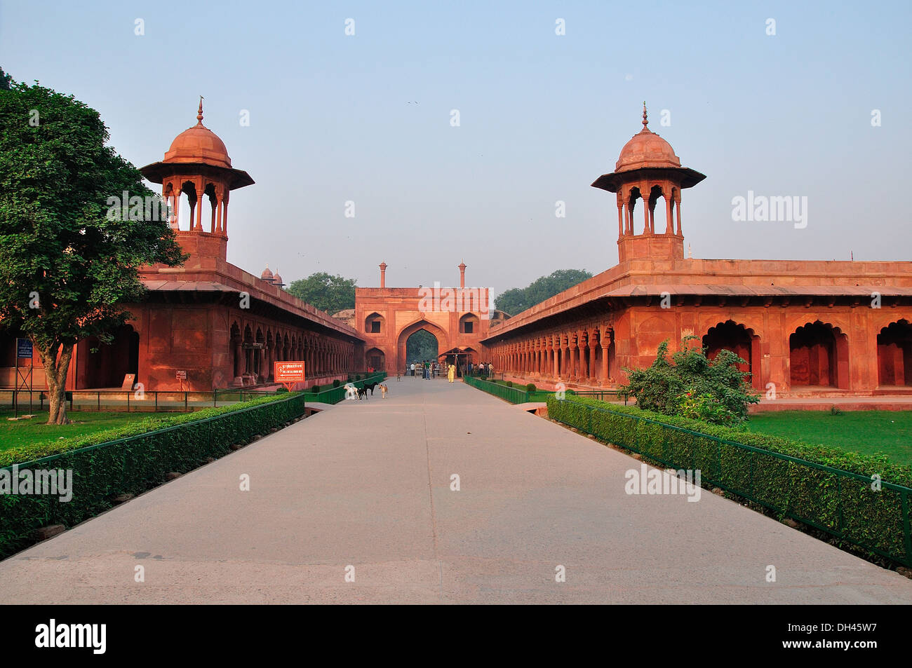 Moschee im Taj Mahal, Agra Uttar Pradesh Indien Asien Stockfoto