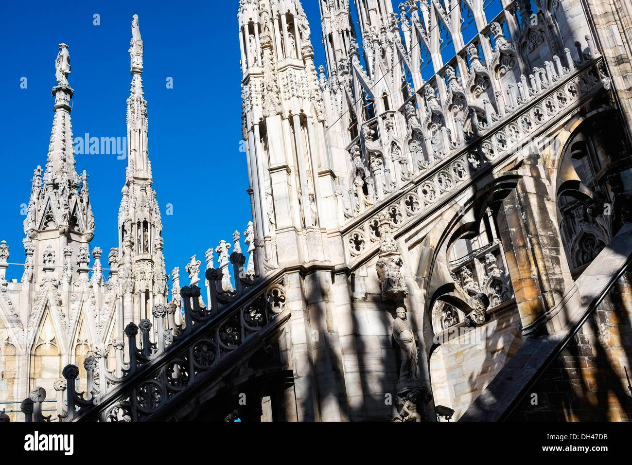 Detail der Dom in Mailand Stockfoto