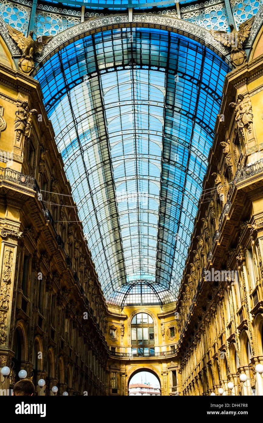 Detail der Galleria Vittorio Emanuele II in Mailand, Italien Stockfoto