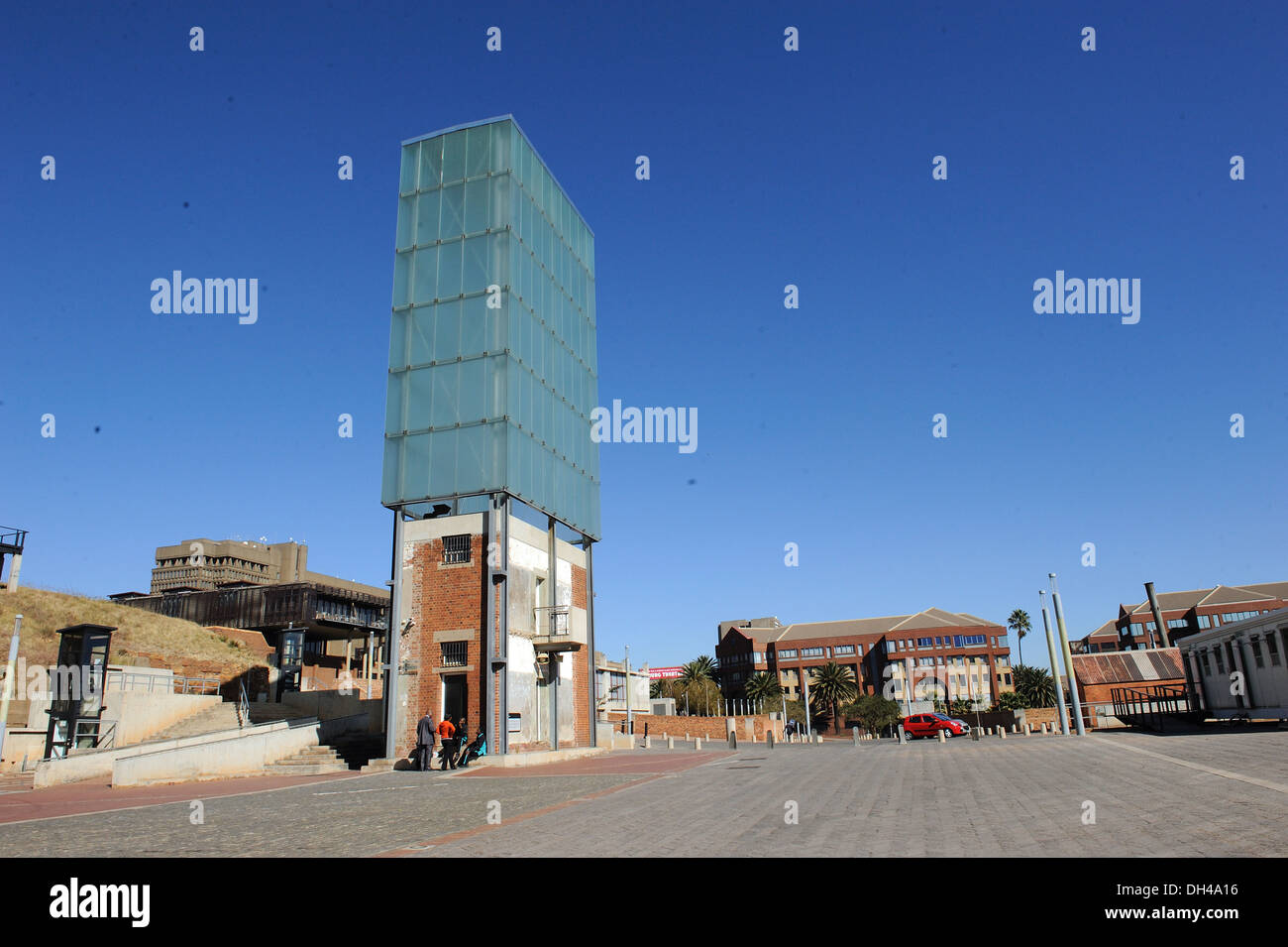 moderner Glasbau in Johannesburg Südafrika Stockfoto