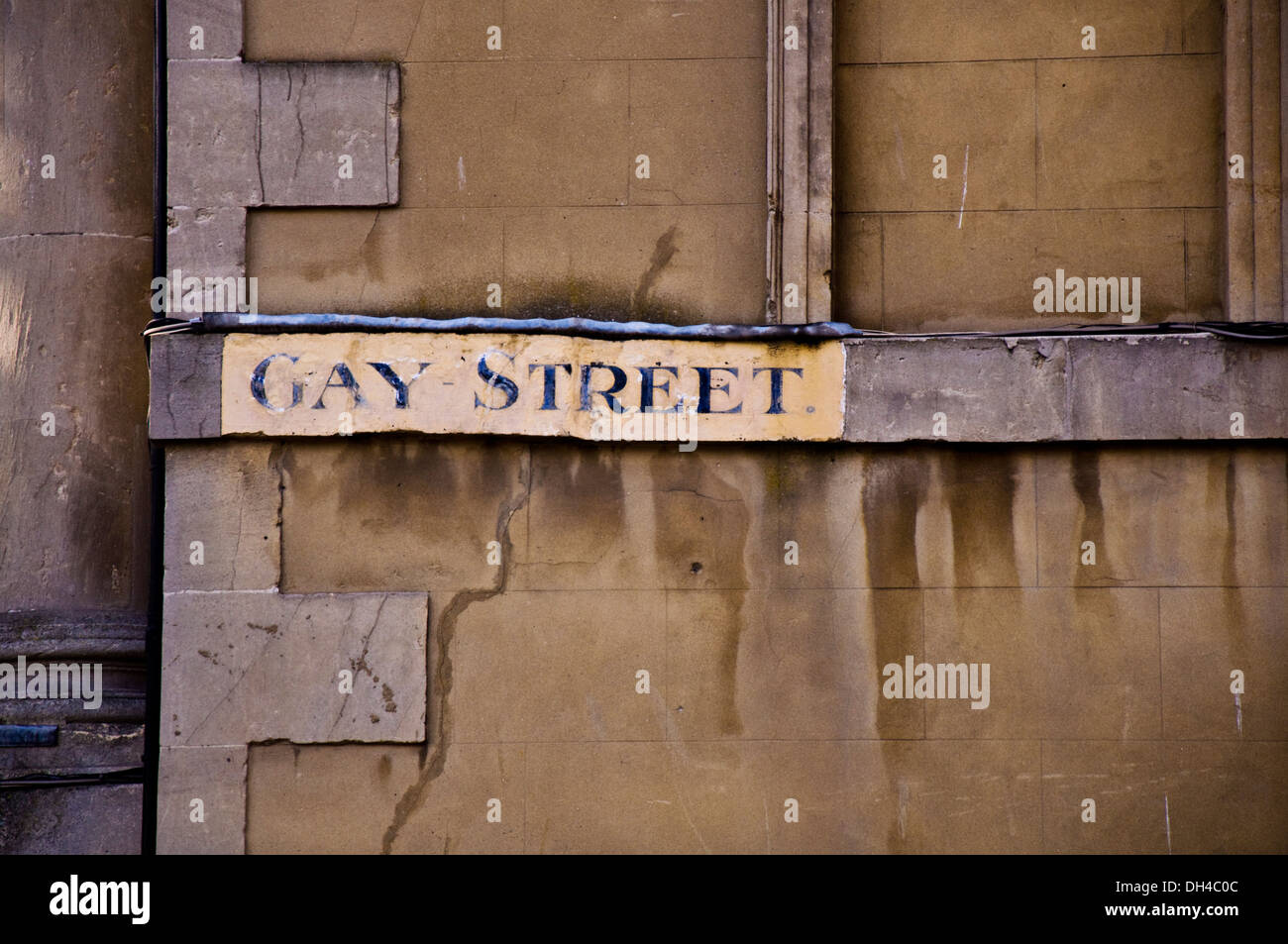 Gay Straßenschild in Bath Somerset England UK Stockfoto