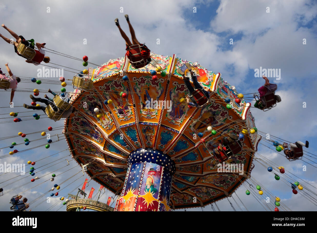 Spaß auf dem Oktoberfest Oktoberfest, Bayern Deutschland Stockfoto