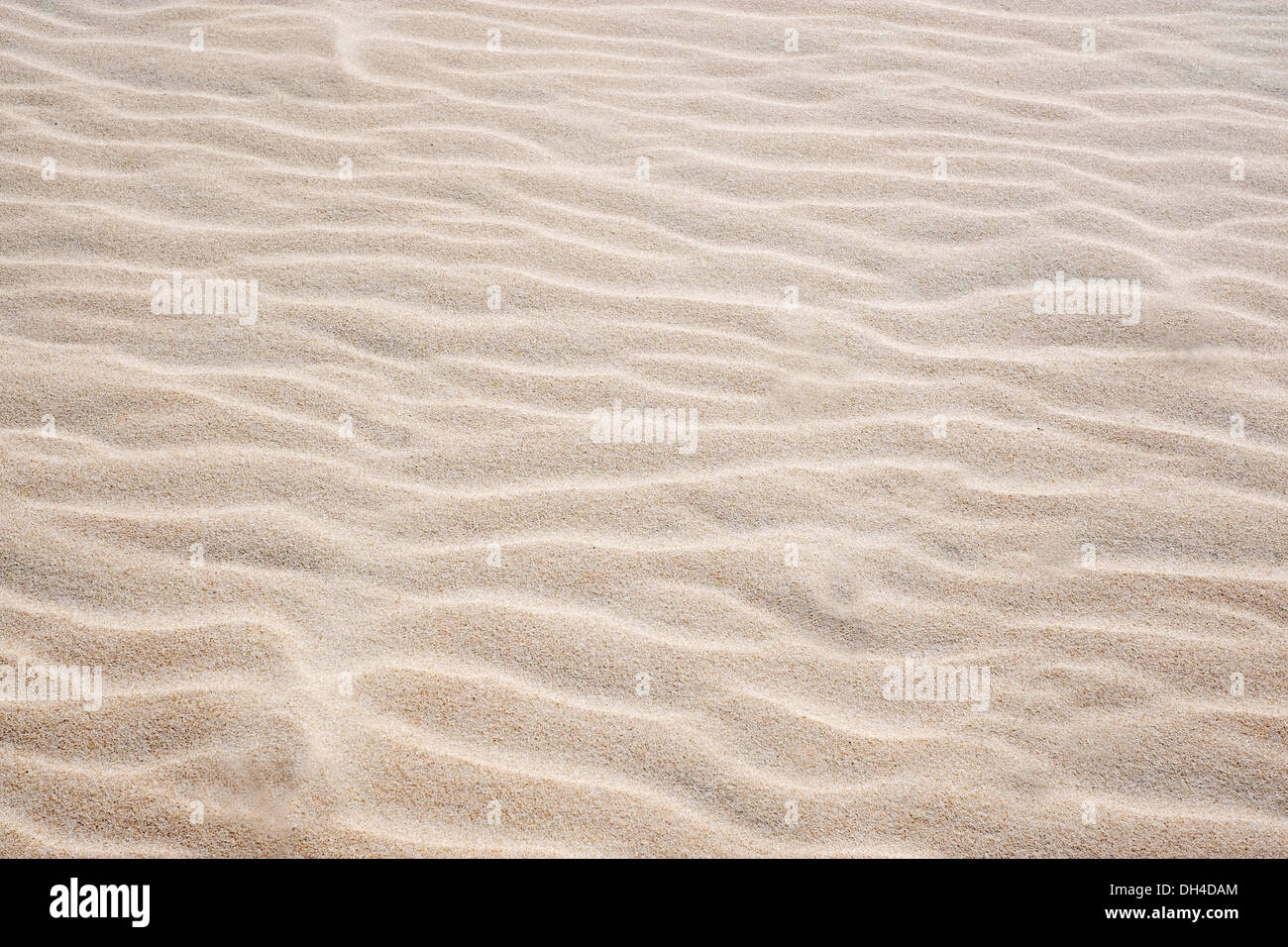 Sand plätschert in Chia Strand in Sardinien Stockfoto