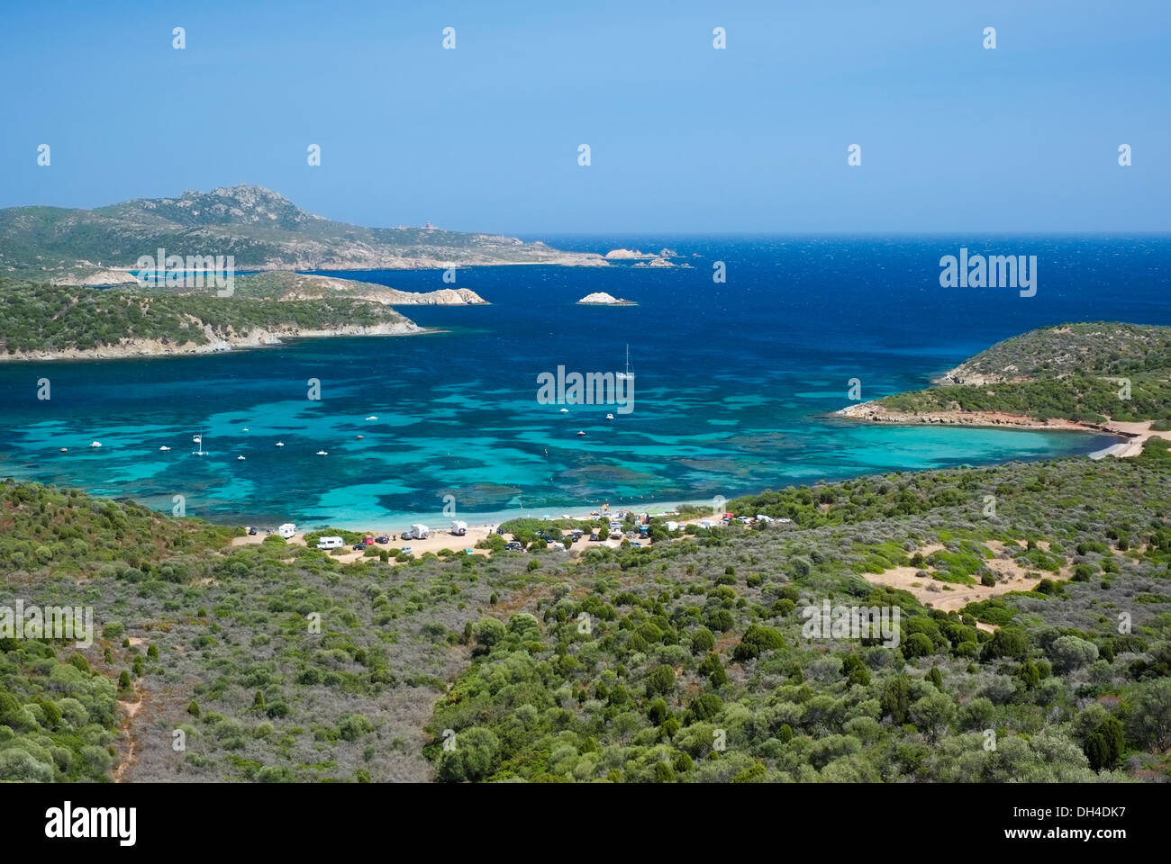 Malfatano Strand und Küste von Sardinien, Süditalien Stockfoto