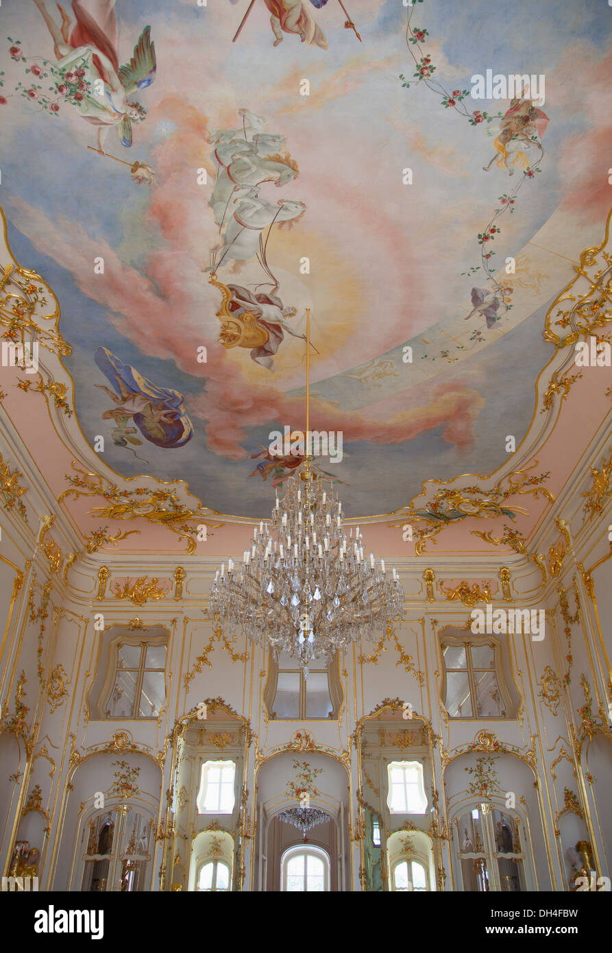 Innere des Palais Esterhazy, Fertod, West-Transdanubien, Ungarn Stockfoto