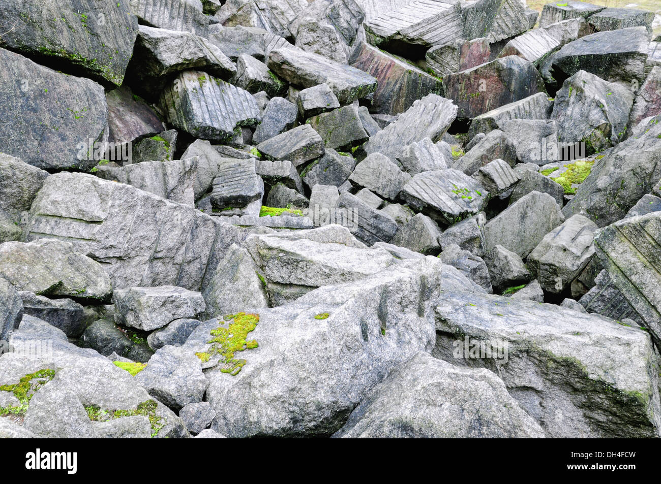 Granit-Fragmente Stockfoto