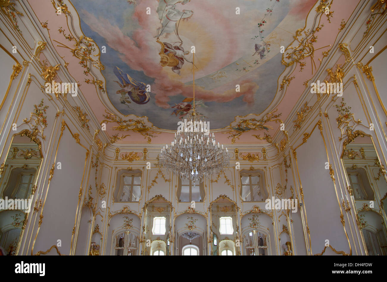 Innere des Palais Esterhazy, Fertod, West-Transdanubien, Ungarn Stockfoto