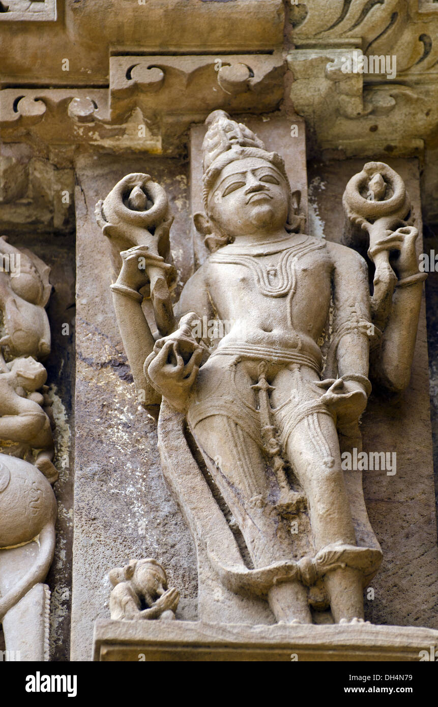 Kandariya Mahadeva Tempel von Khajuraho Madhya Pradesh Indien Asien Stockfoto