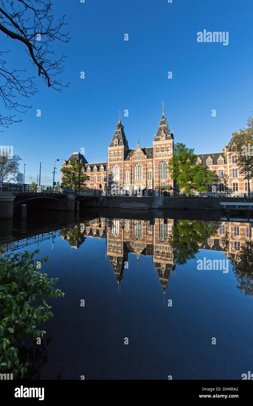 Niederlande, Amsterdam, Rijksmuseum. Sunrise Stockfoto