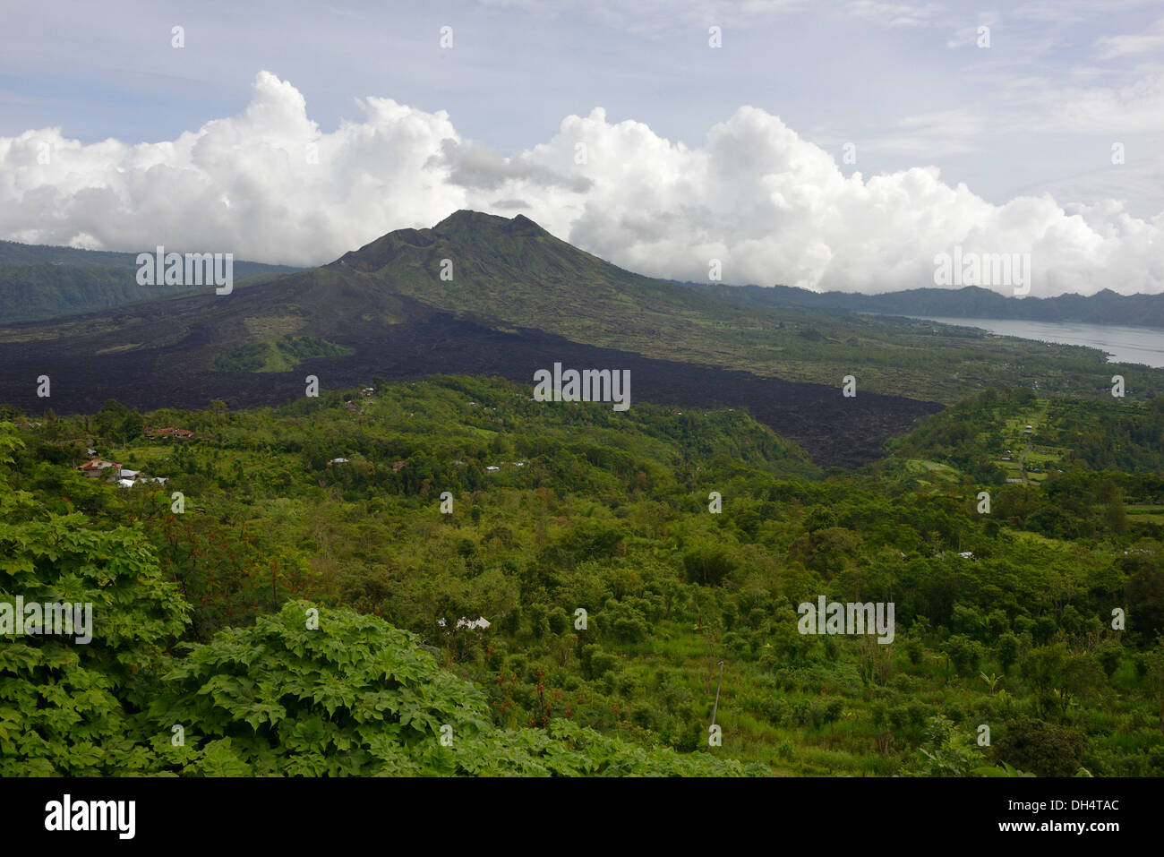 Indonesien, Bali, Batur See, Vulkan Gunung Batur Stockfoto