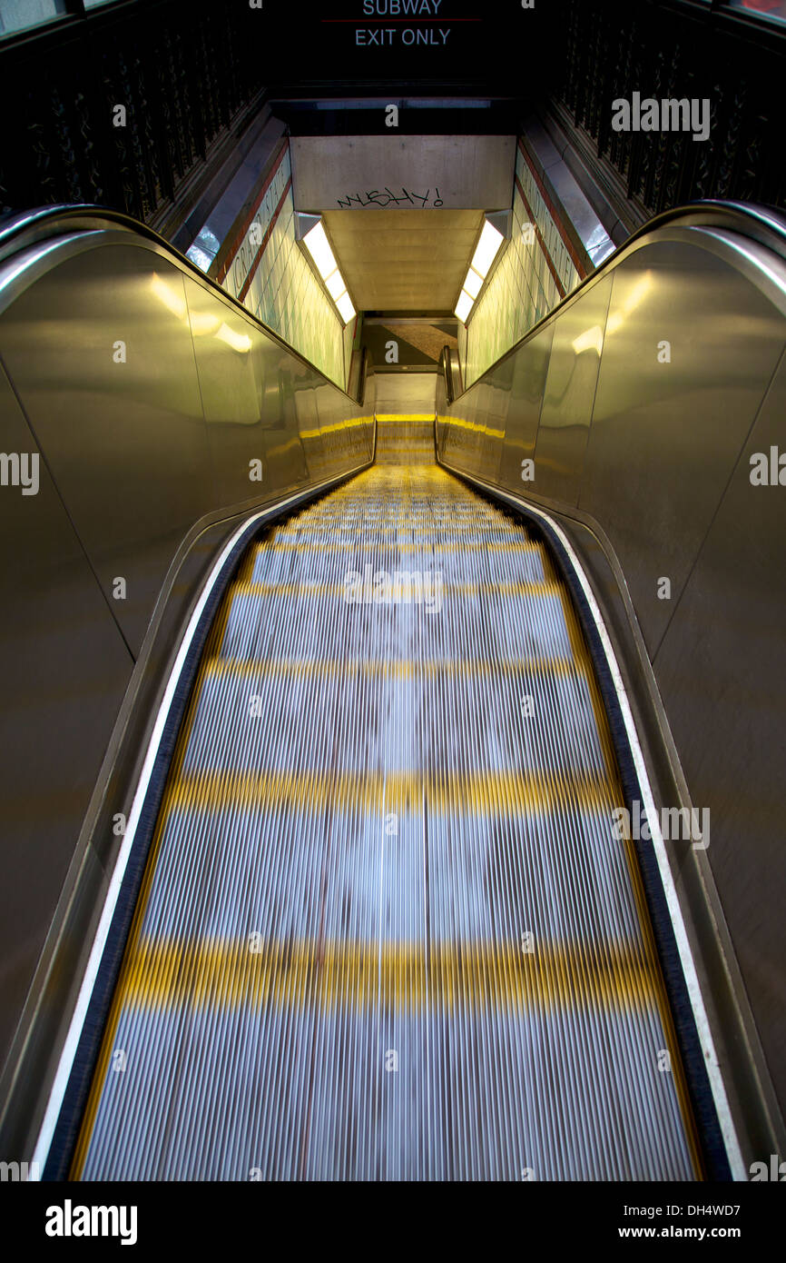 Moving-Treppe Stockfoto