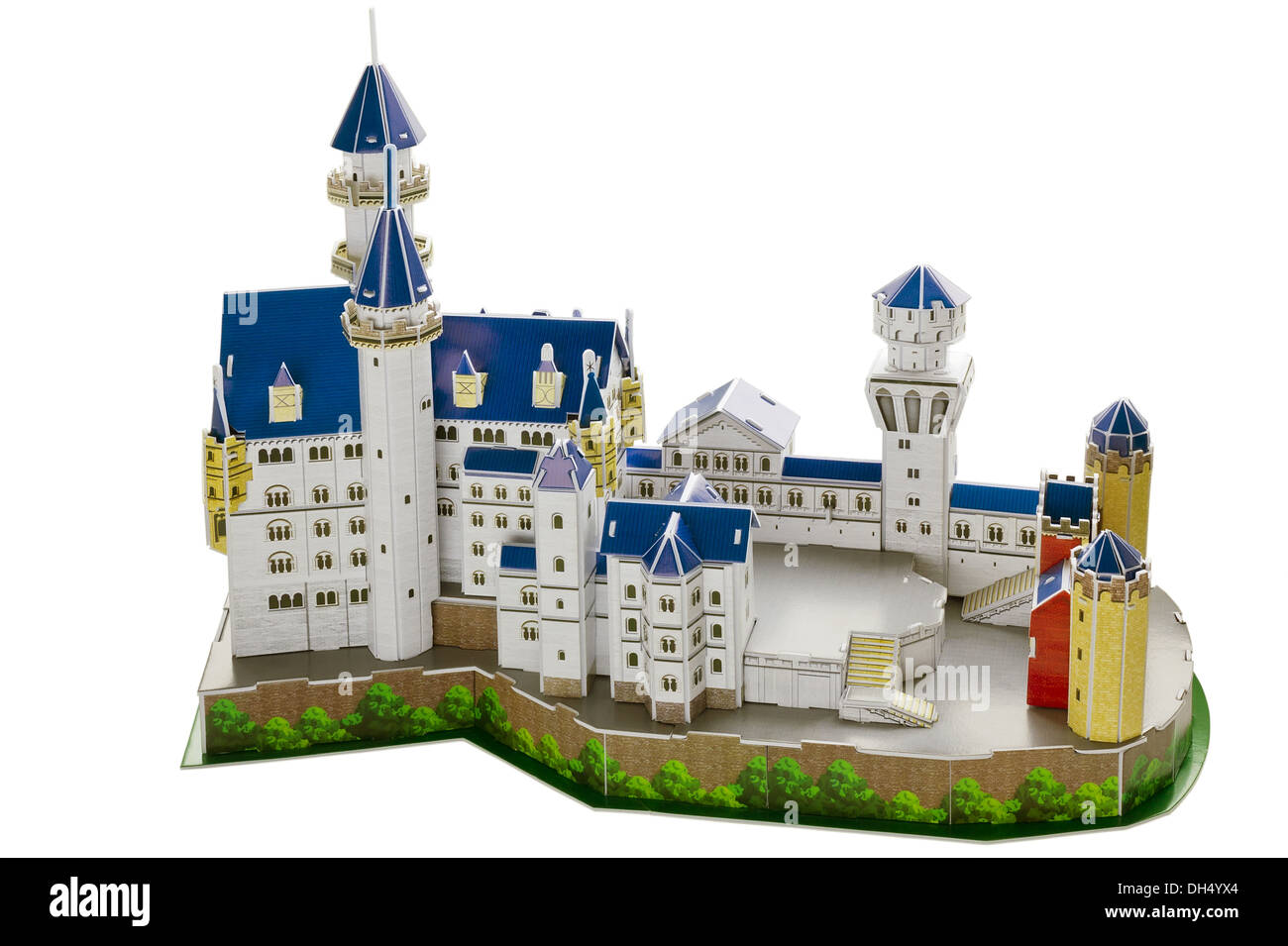 Spielzeug aus Pappe Burg Stockfoto