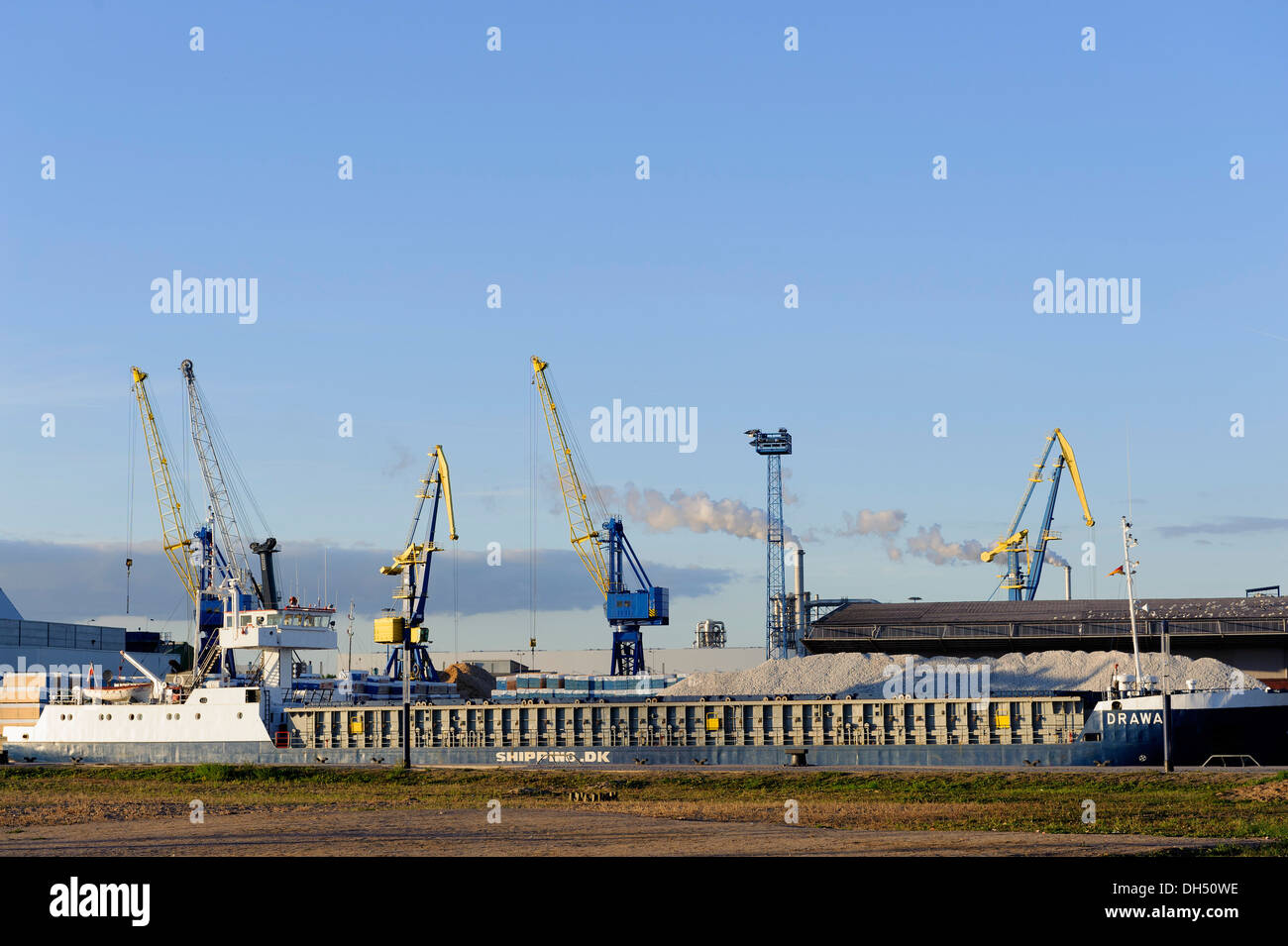 Übersee-Hafen in der Hansestadt Wismar, Mecklenburg-hierhin Pommern, Deutschland Stockfoto