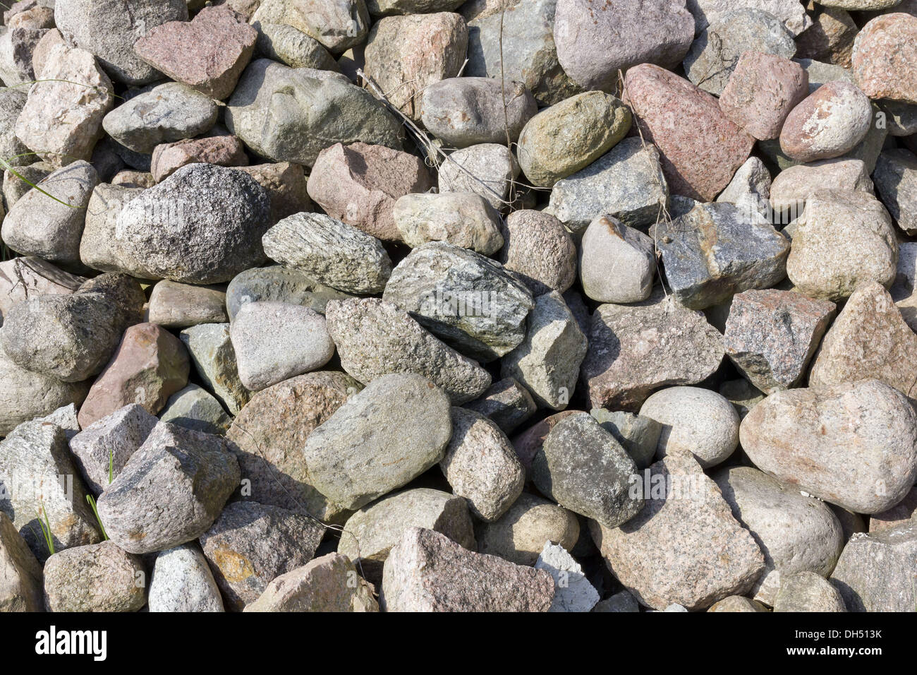 Granit-Kopfsteinpflaster Stockfoto