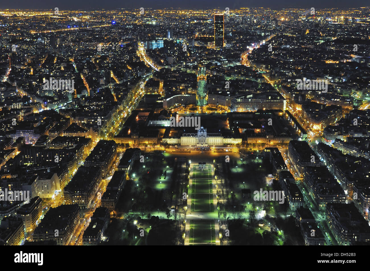 Nacht-Stadt-Landschaft Stockfoto