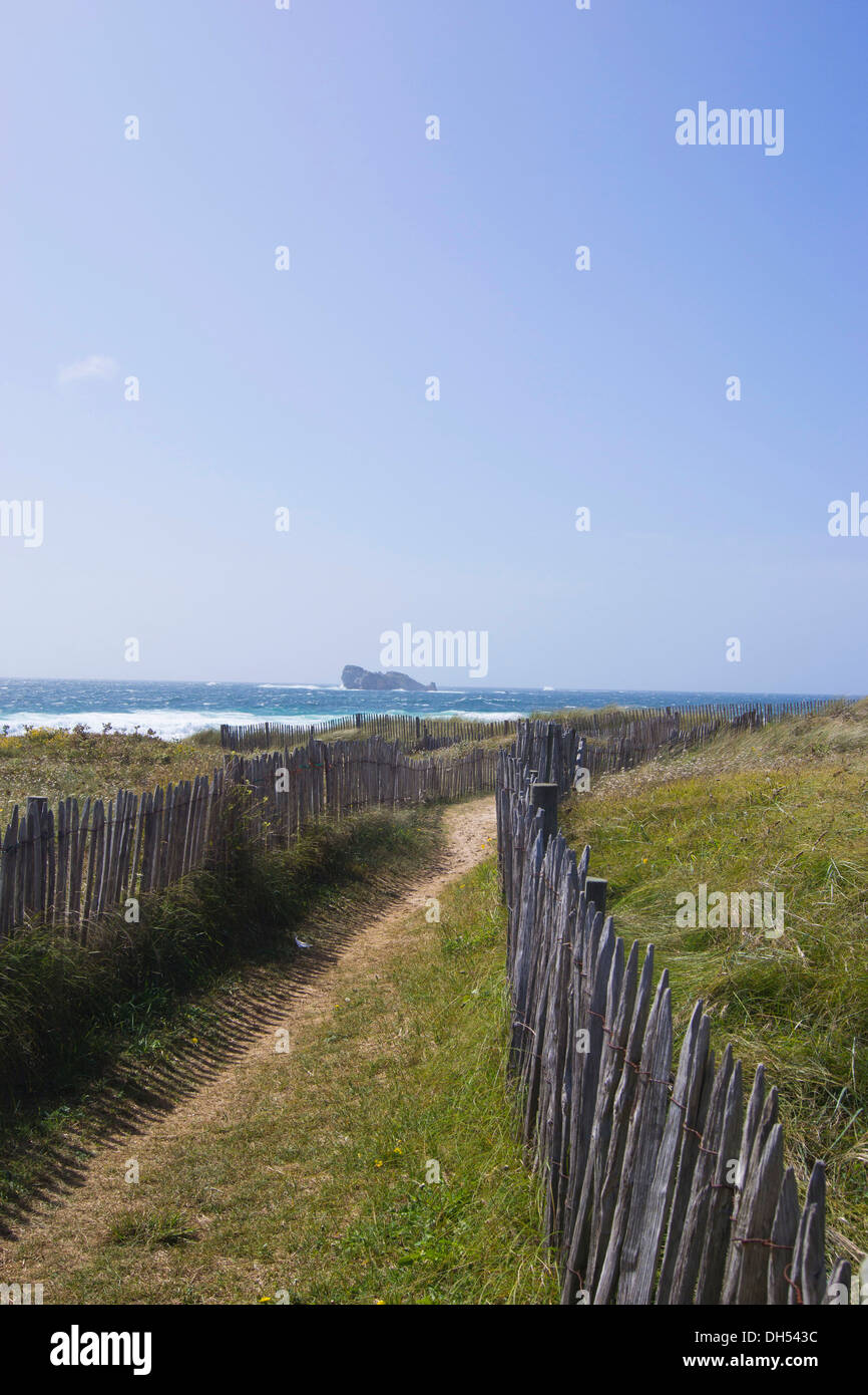 Bretonische Küstenlandschaft, Camaret-Sur-Mer, Bretagne, Frankreich, Europa Stockfoto