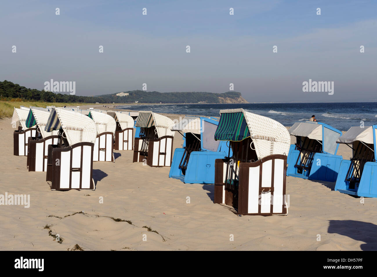 Strand der Ostsee Meer Spa Göhren, Insel der Rugia (Rügen) Mecklenburg-hierhin Pommern, Deutschland Stockfoto