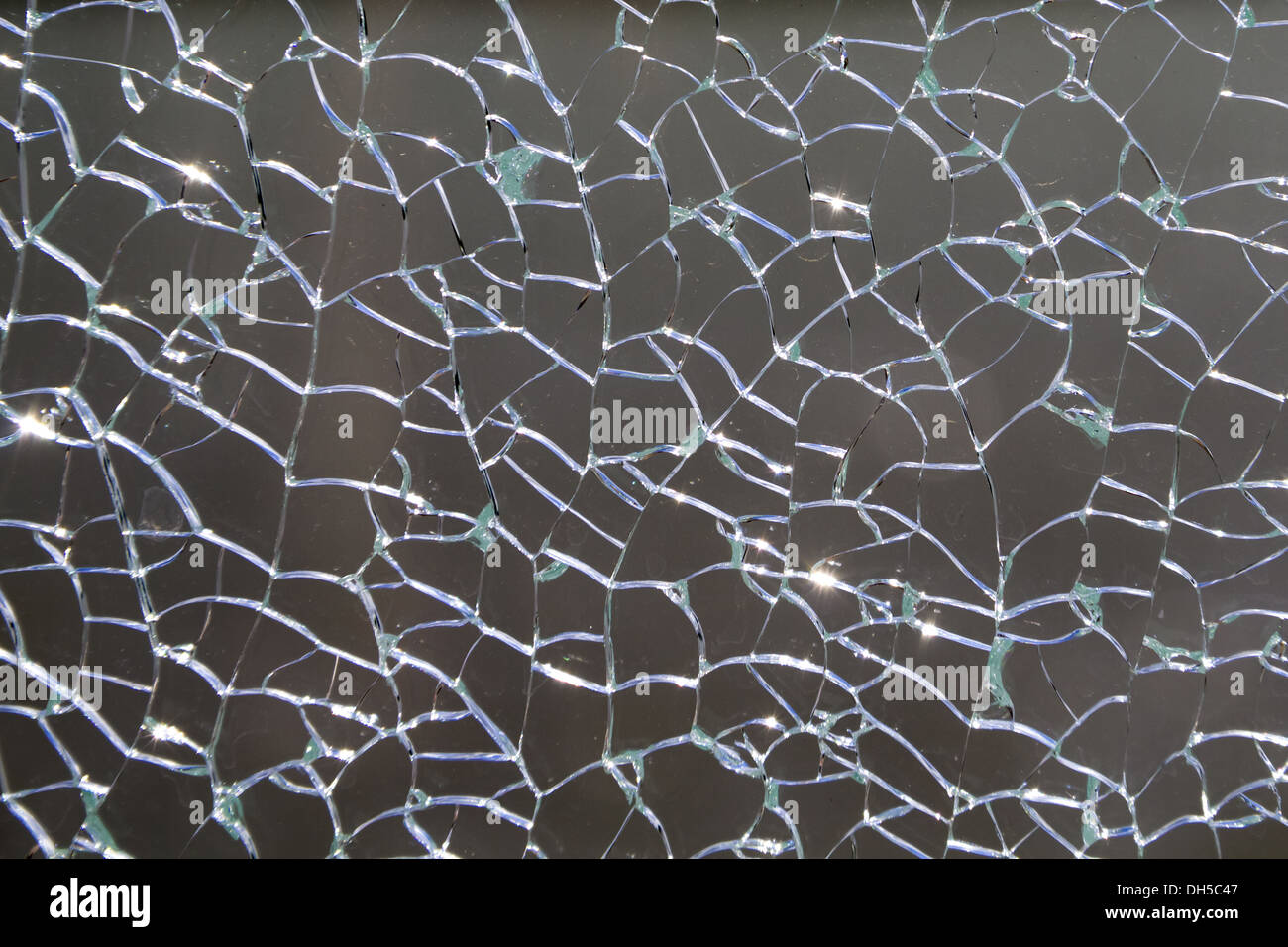 gebrochenen Blatt des Glases Stockfoto