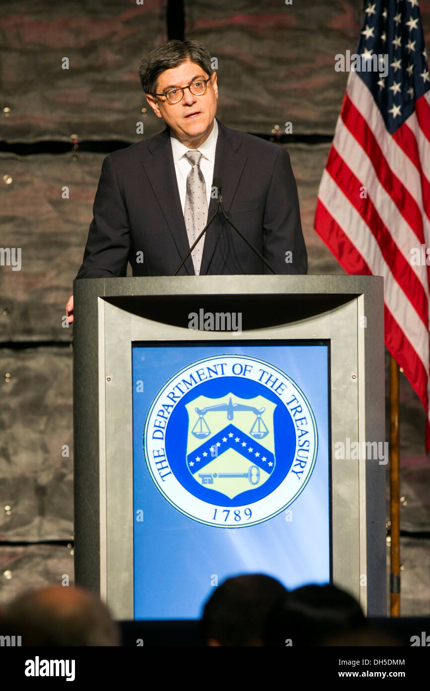 US-Finanzminister Jacob "Jack" Lew. Stockfoto