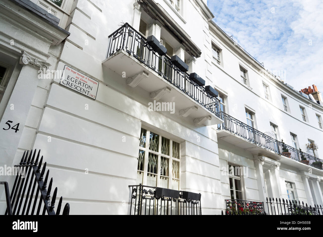 Egerton Crescent, Kensington und Chelsea, London, England, Vereinigtes Königreich Stockfoto