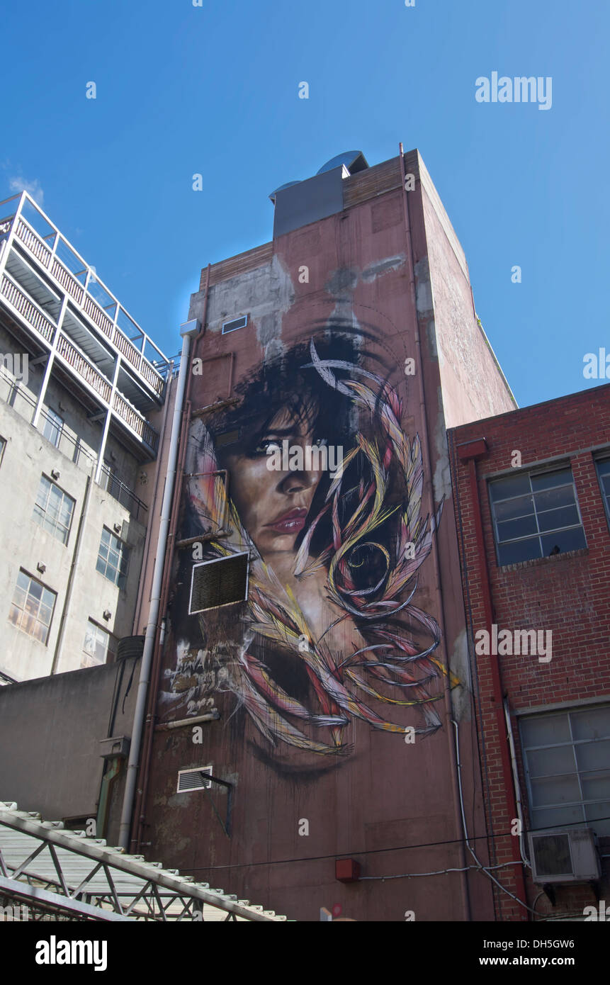 Melbourne-Streetart Stockfoto