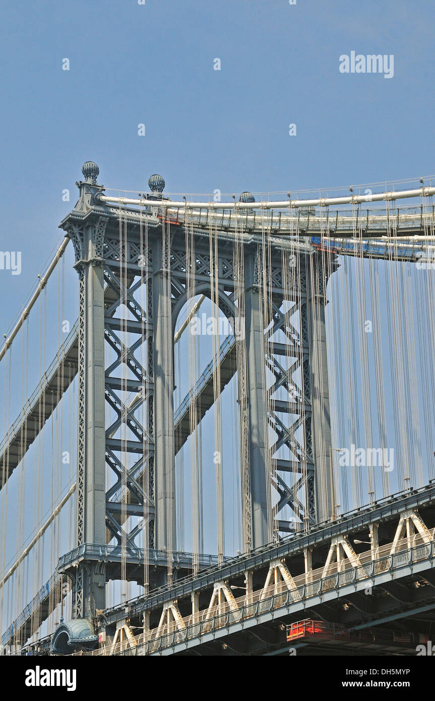 Manhattan Bridge, Manhattan, New York, USA, Nordamerika, PublicGround Stockfoto