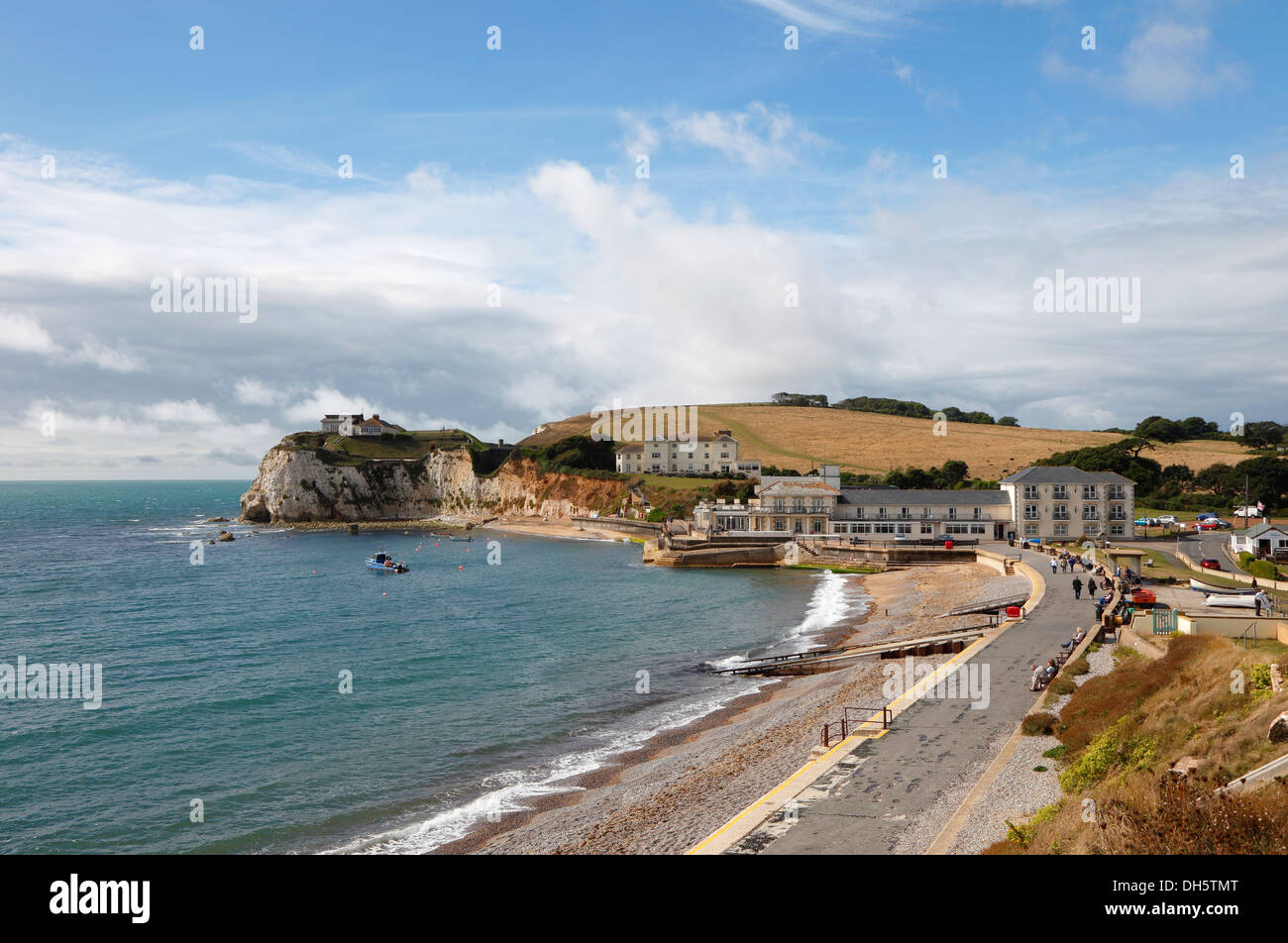 Freshwater Bay und Tennyson, Isle Of Wight Hampshire England Stockfoto