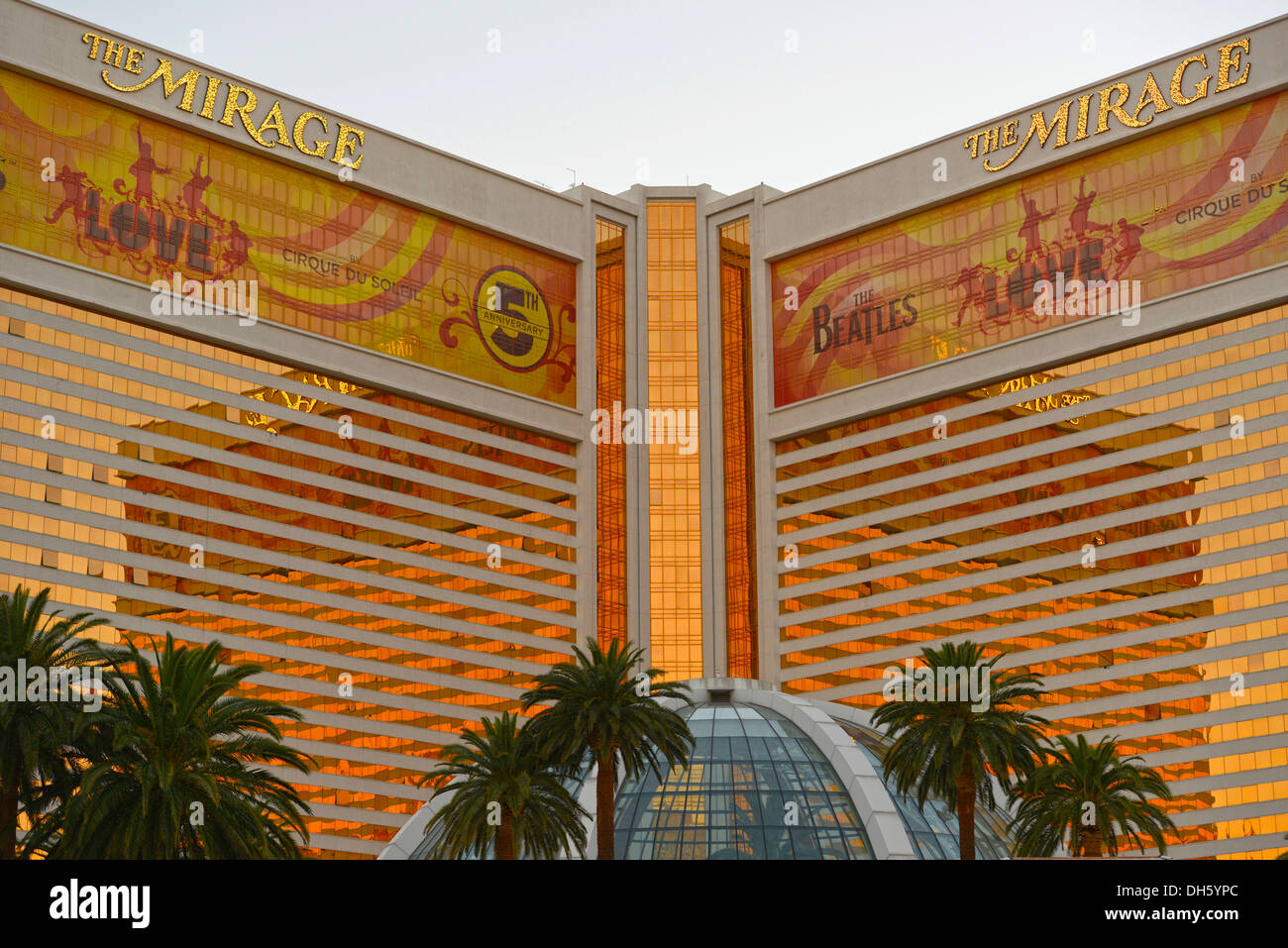 Mirage, Luxus-Hotel und Casino, Las Vegas, Nevada, Vereinigte Staaten von Amerika, USA, PublicGround Stockfoto