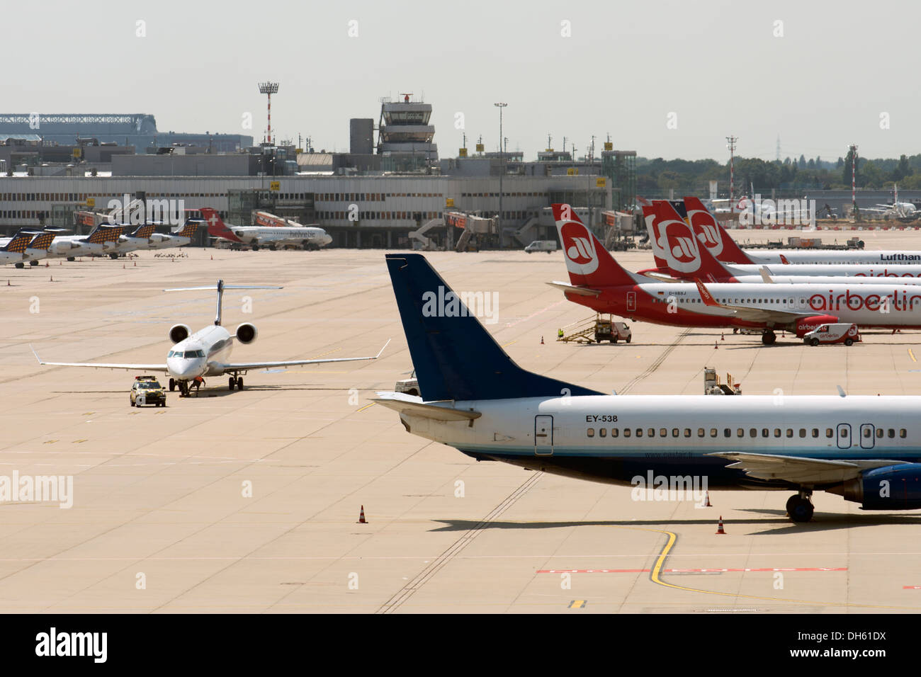 Flughafen Düsseldorf International Deutschland Stockfoto