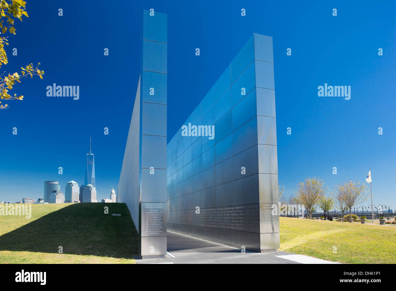 Leeren himmel September 11 Memorial (© 2011 JAMROZ & SCHWARTZ) LIBERTY STATE PARK NEW JERSEY USA Stockfoto