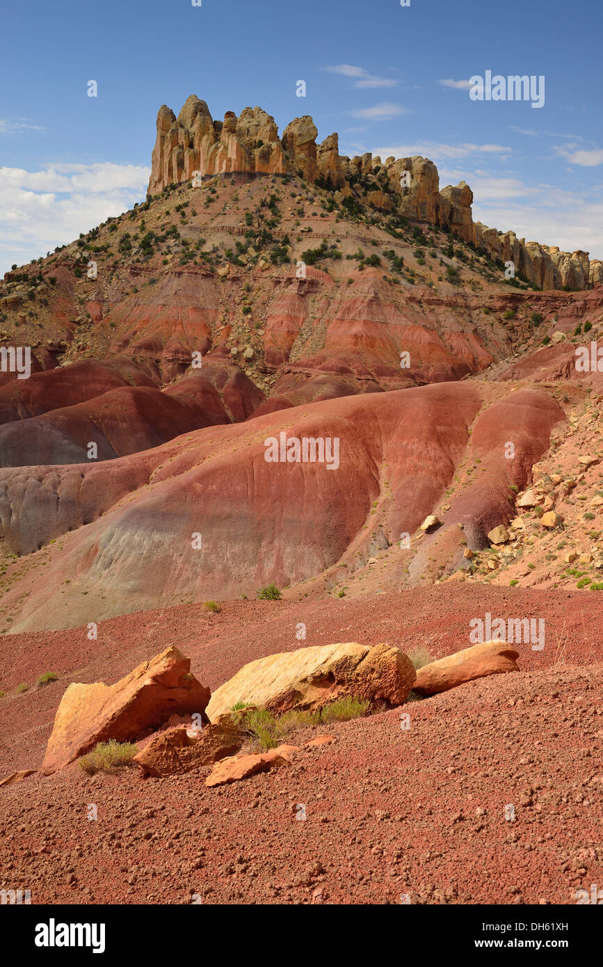 Die "Burg", legendären Burr Trail Road, Grand Staircase-Escalante National Monument, GSENM, Utah, Südwesten der USA, USA Stockfoto