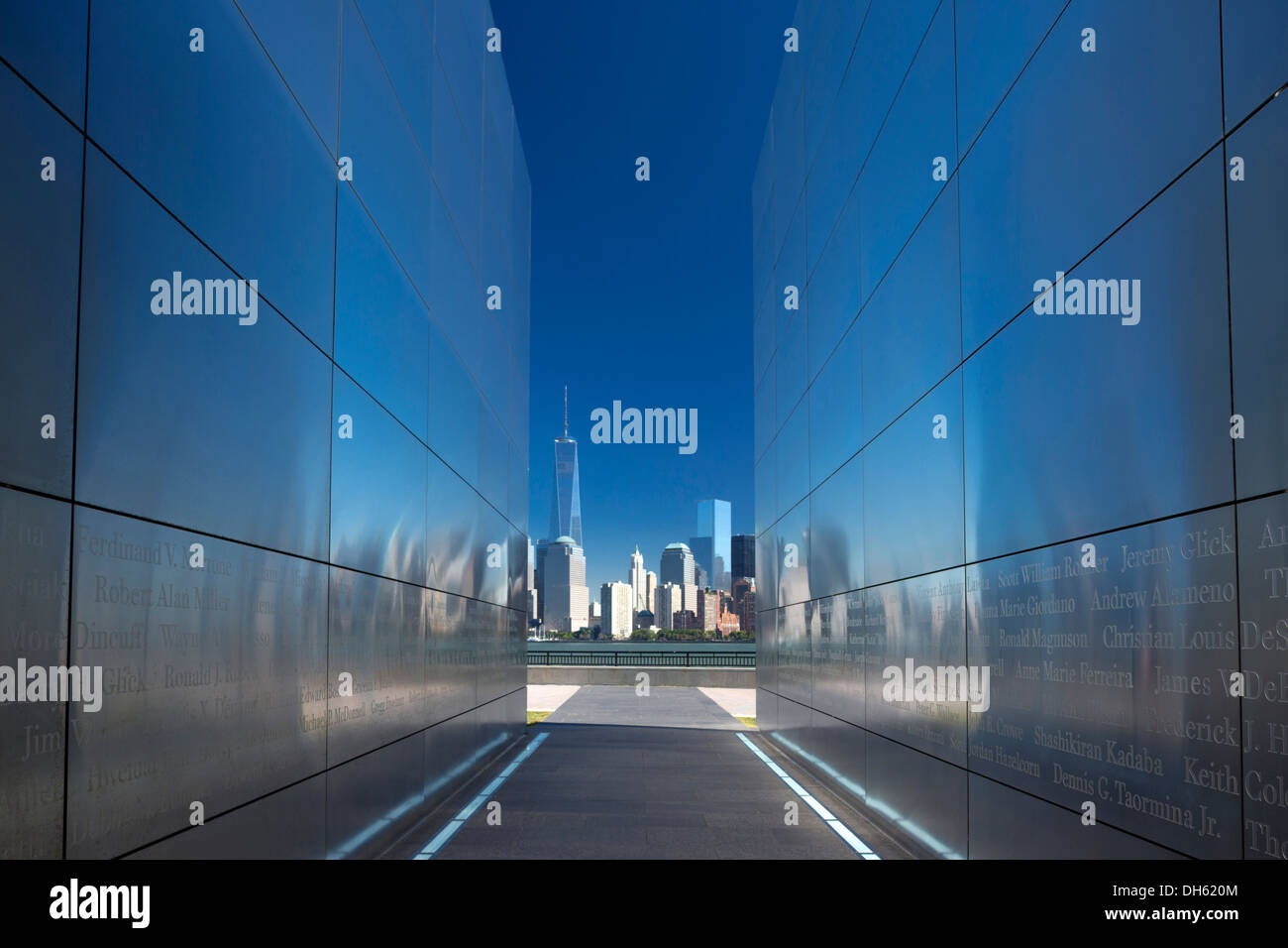 Leeren himmel September 11 Memorial (© 2011 JAMROZ & SCHWARTZ) LIBERTY STATE PARK NEW JERSEY USA Stockfoto