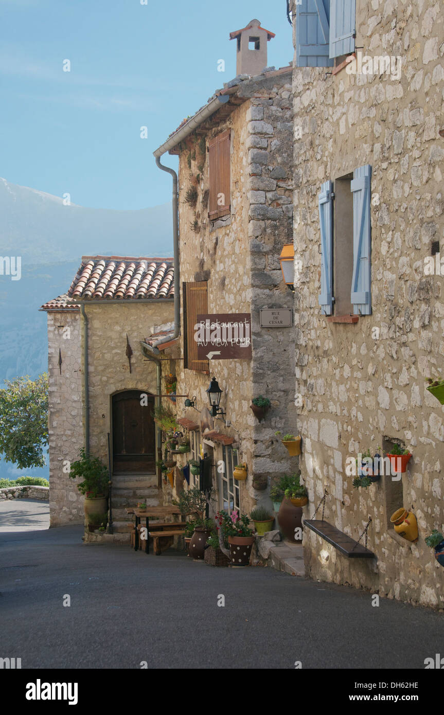 Rue Basse Gourdon Provence Frankreich Stockfoto