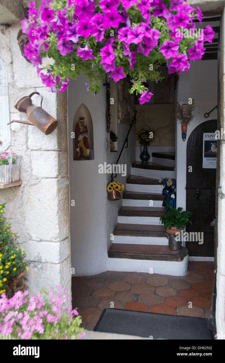 Im Dorf Haus Gourdon Provence Frankreich Stockfoto