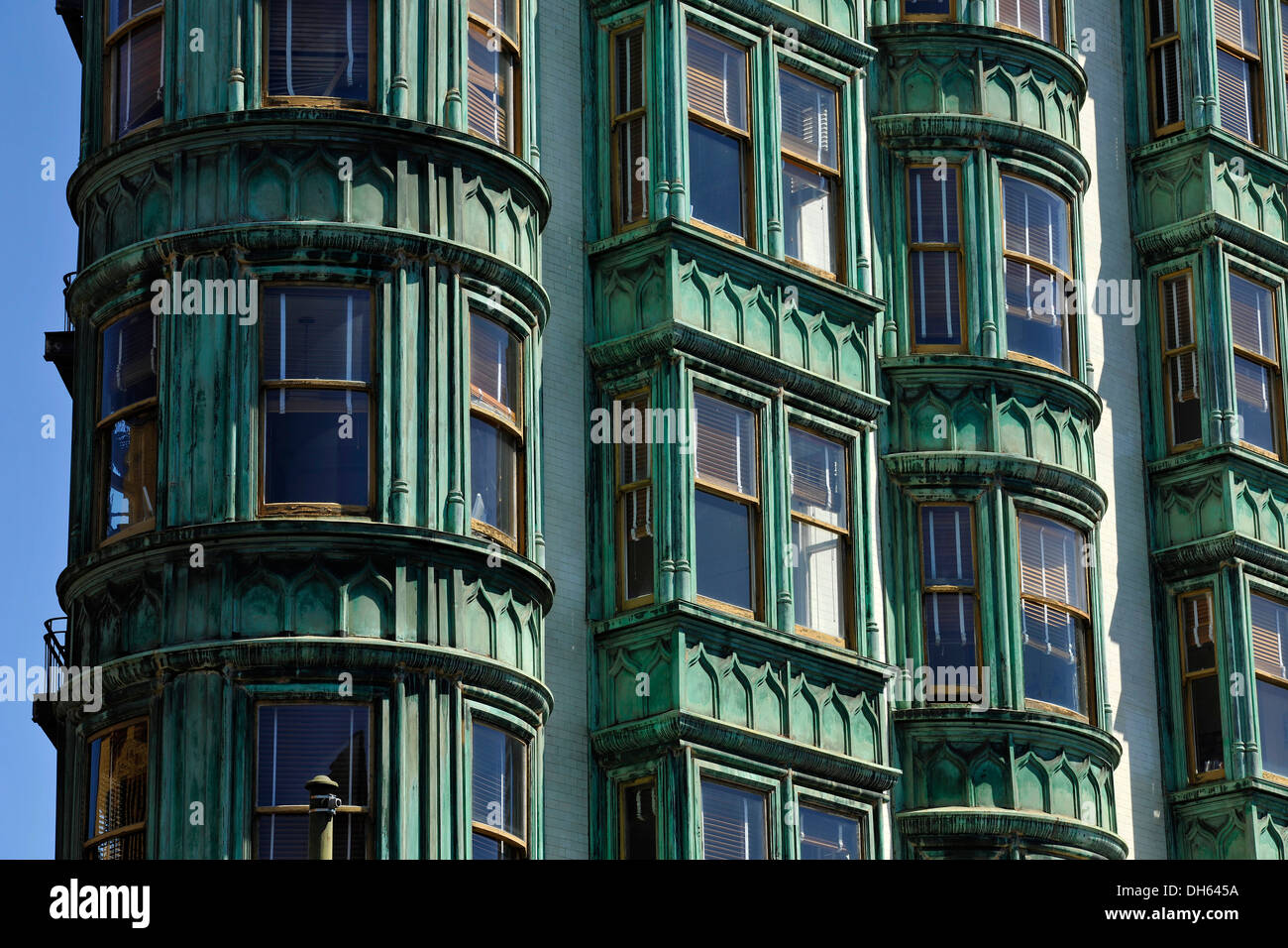 Columbus-Turm oder Sentinel, Financial District, San Francisco, California, Vereinigte Staaten von Amerika, USA, PublicGround Stockfoto