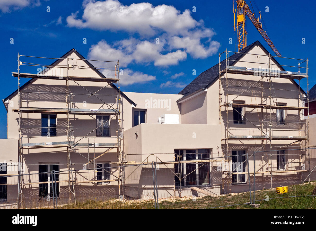 Neue Gehäuse Baustelle - Frankreich. Stockfoto