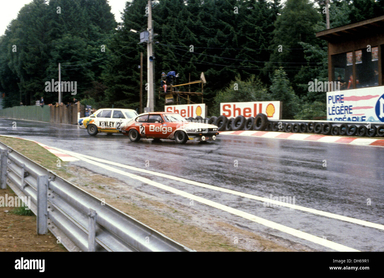 NO2 Jean-Michel Martin-Philippe Martin-Peter Clarkes Ford Capri, Spa-Francorchamps Belgien 21. / 22. Juli 1979 rund um die Uhr. Stockfoto