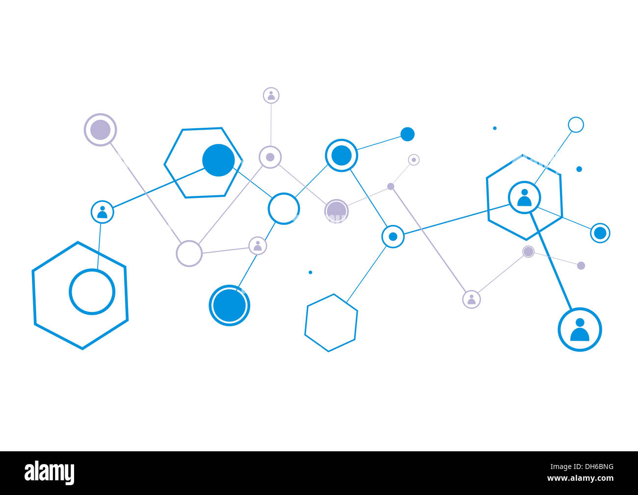 Molekül-Hintergrund Stockfoto
