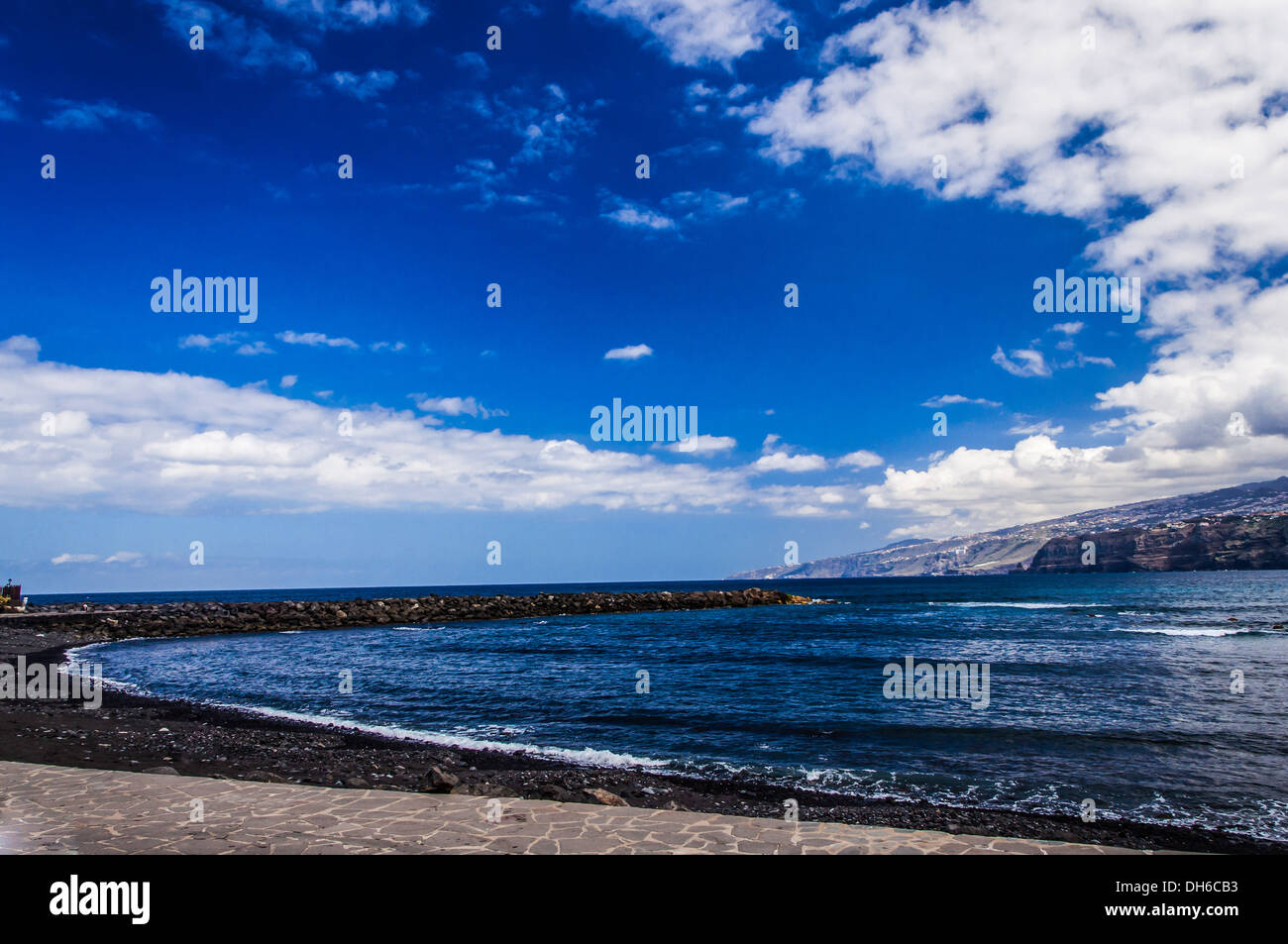 Küstenlandschaft in Santa Cruz De Tenerife Stockfoto
