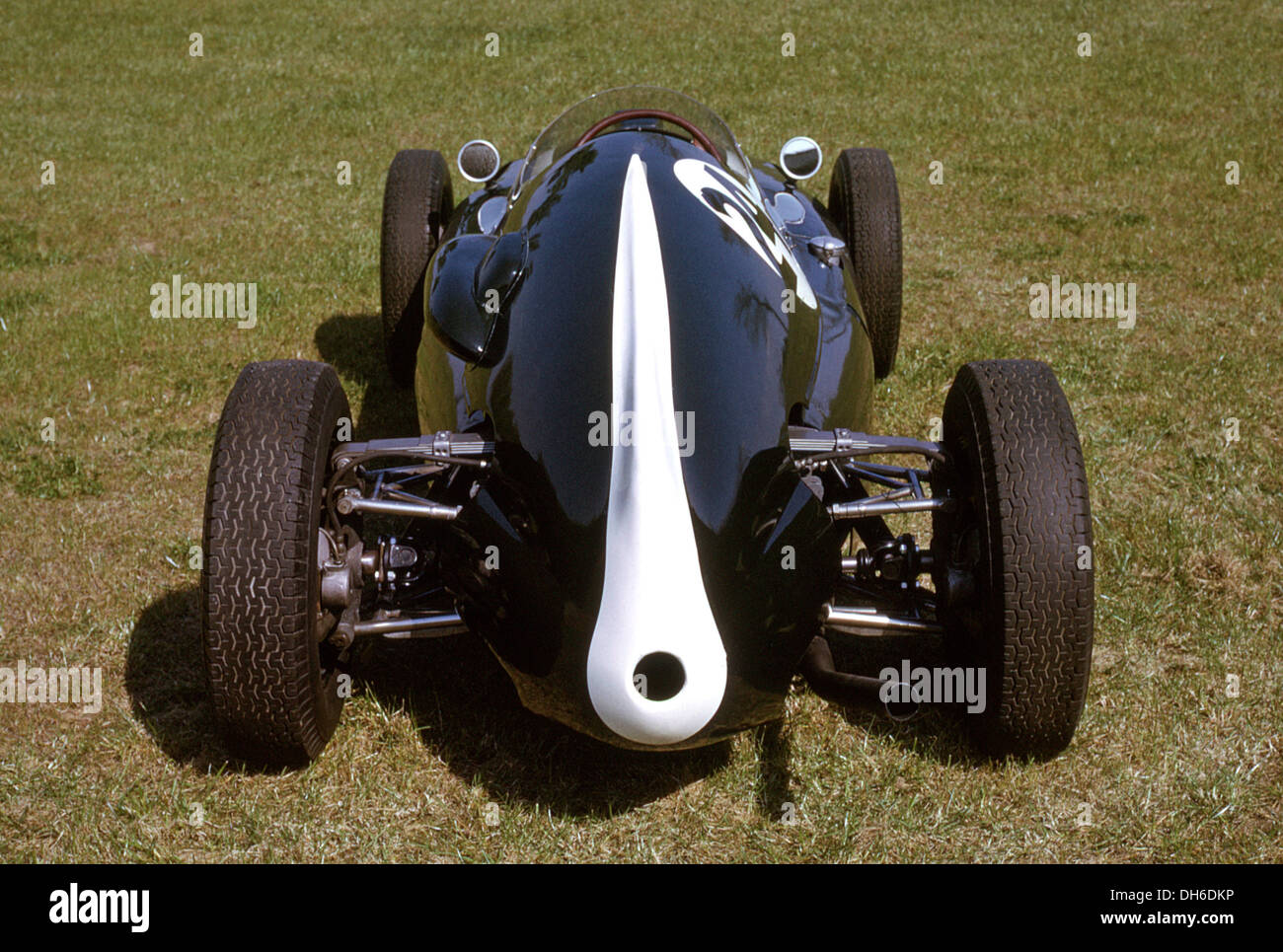 Cooper-Climax T51, Donington Park, Melbourne Loop ca. 1978 während der Tests von Phil Hill für Straße und Rennstrecke magazine Australia. Stockfoto
