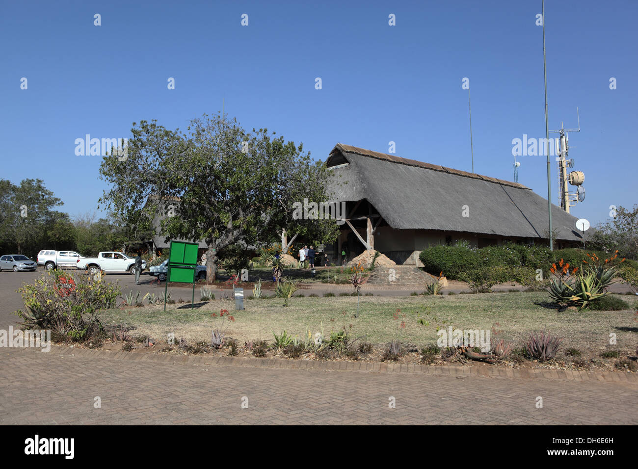 Skukuza Rest Camp im Krüger Nationalpark, Südafrika Stockfoto