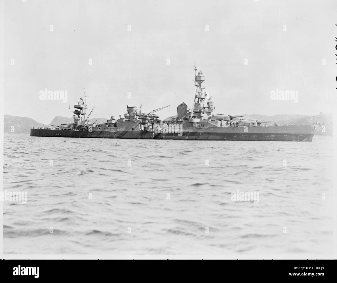 U. S. S. Augusta, segelte das Schiff auf die Präsident Truman von Newport News, Virginia, Antwerpen, Belgien... 198731 Stockfoto