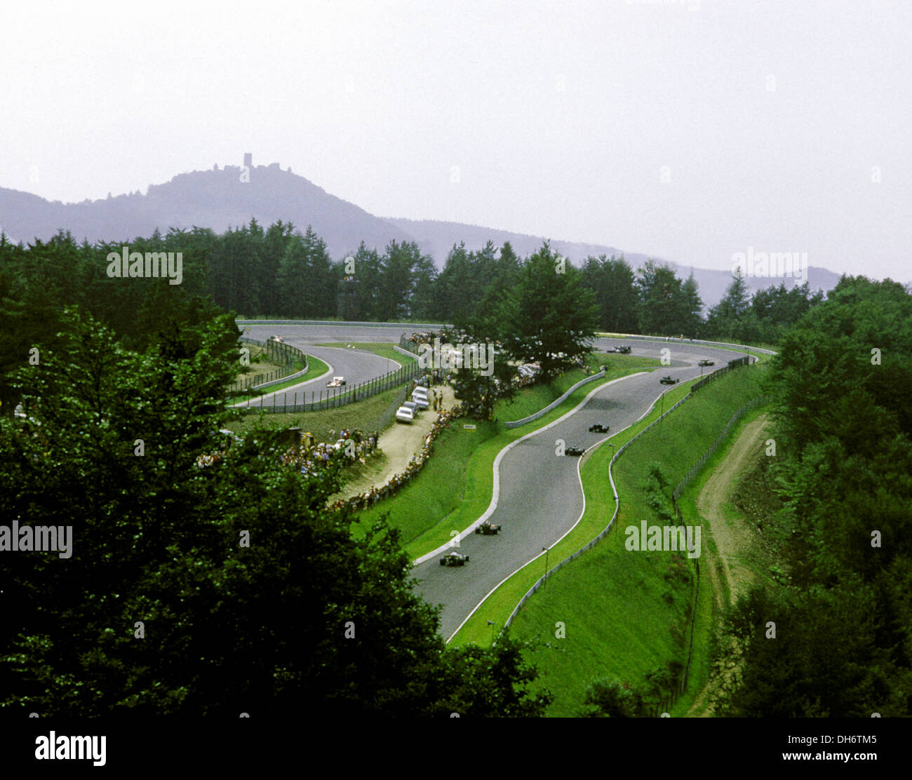 Karussell-Ecke am Nürburgring, Deutschland GP, Deutschland 1972. Stockfoto