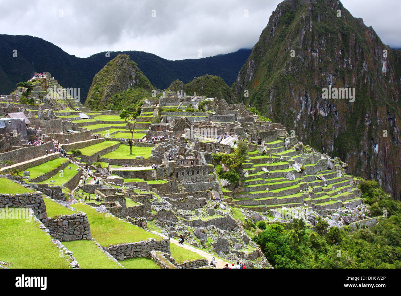 Die Inka-Ruinen von Machu Picchu in Peru Stockfoto