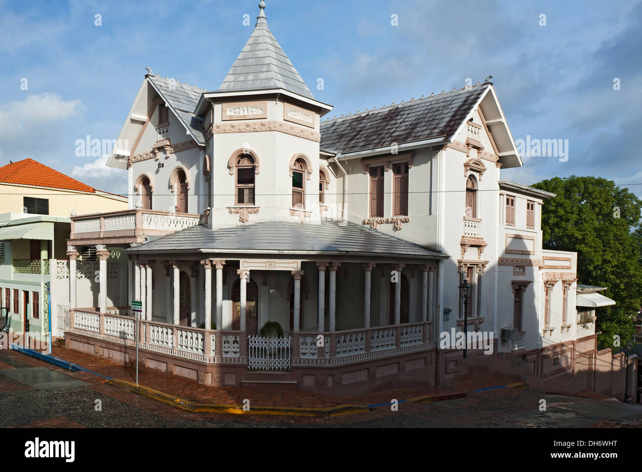 Viktorianisches Herrenhaus, San German, Puerto Rico Stockfoto