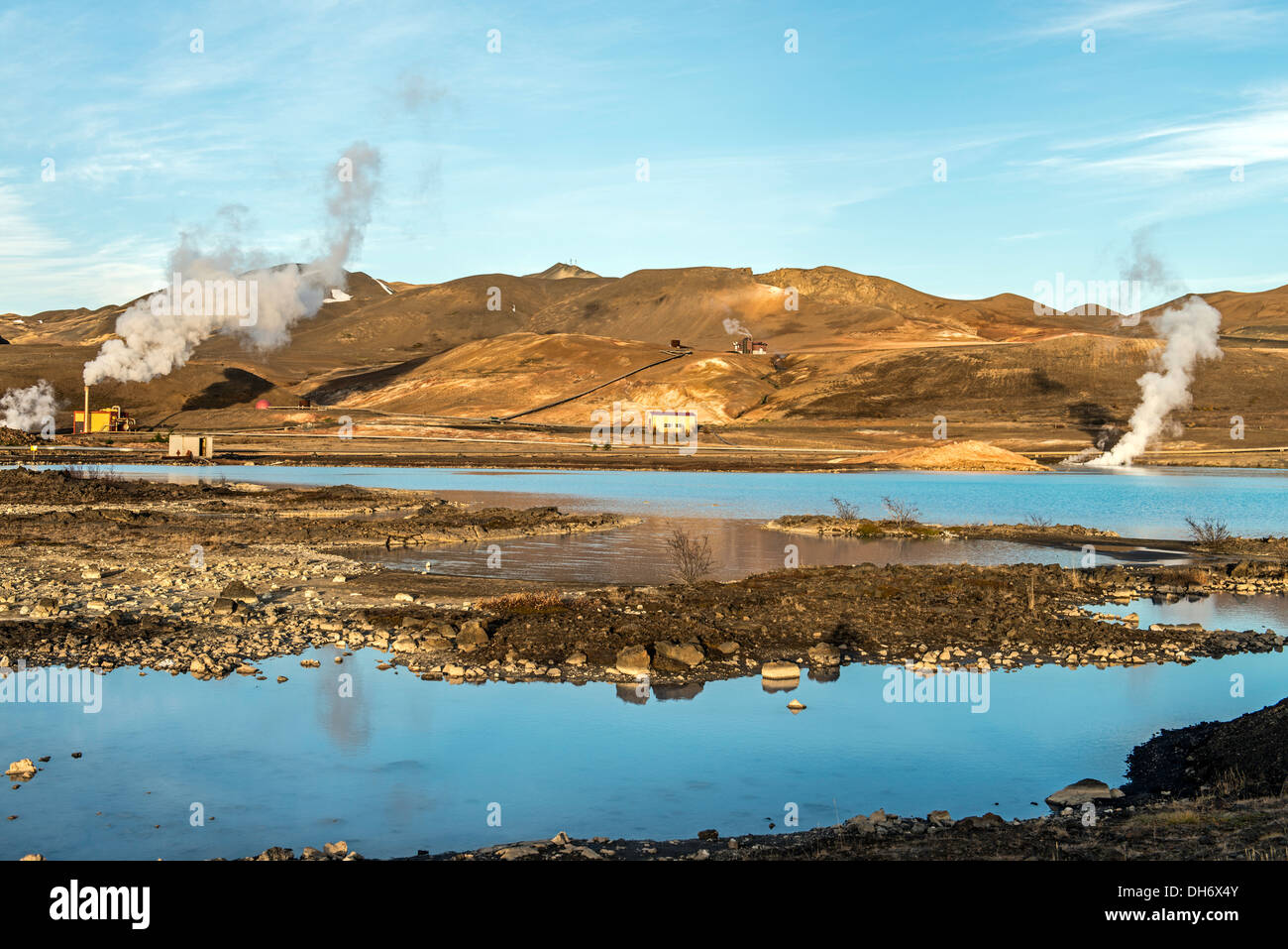 Mudpot oder Schlamm-Pool Nord-Island-Europa Stockfoto
