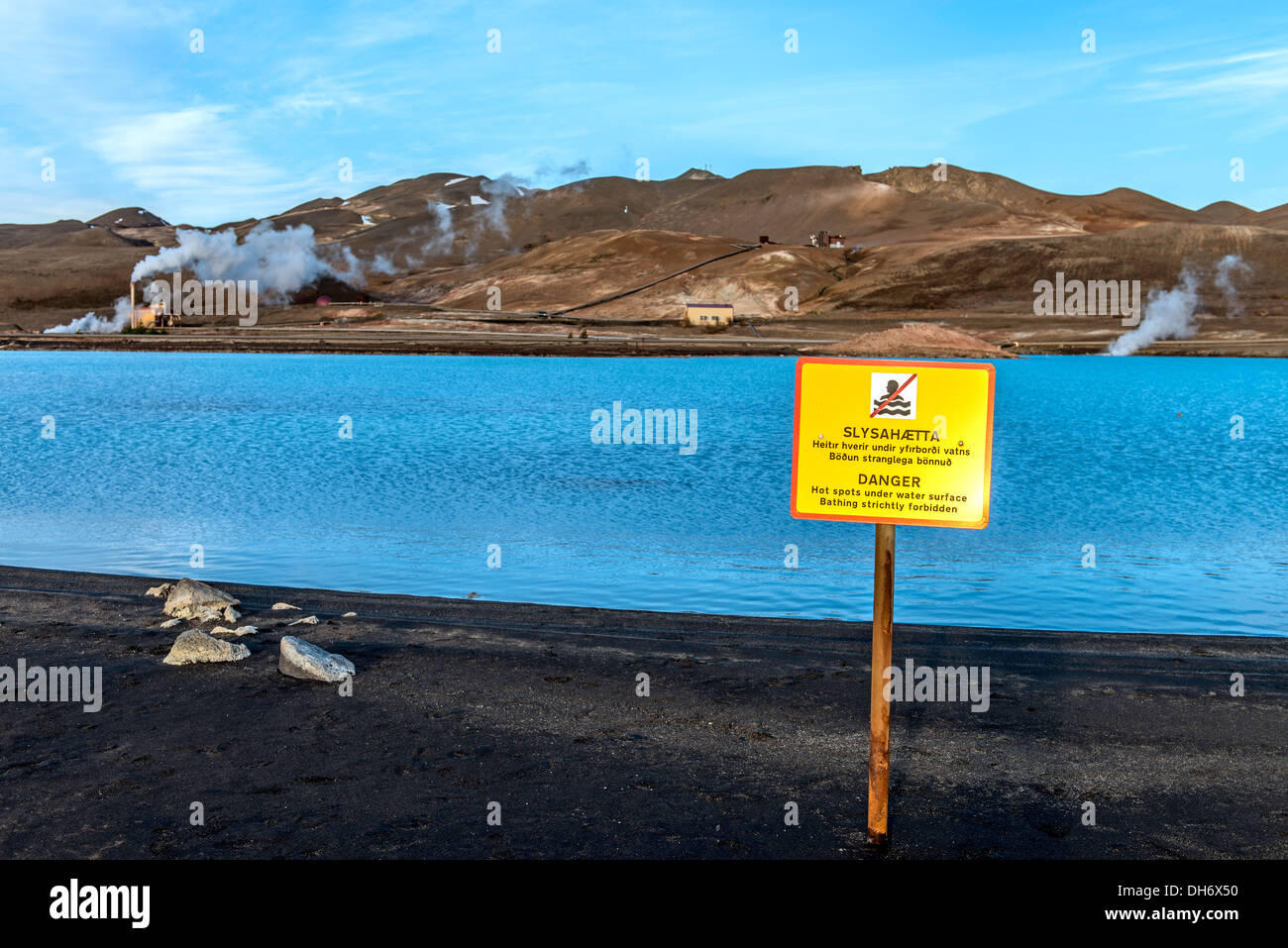 Mudpot oder Schlamm-Pool Nord-Island-Europa Stockfoto