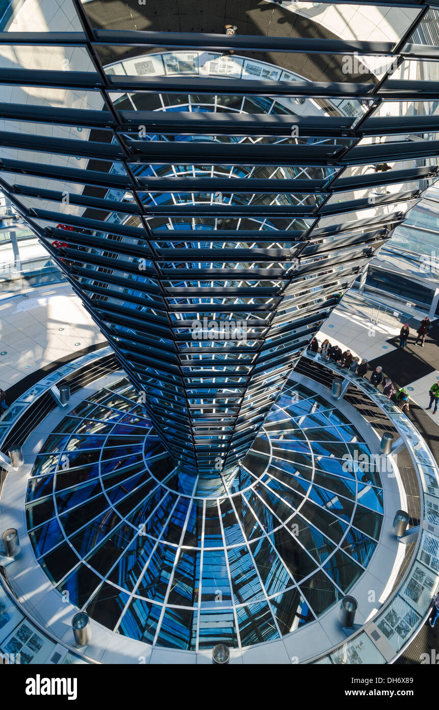 Architektonischen Details der Reichstag Kuppel Stockfoto